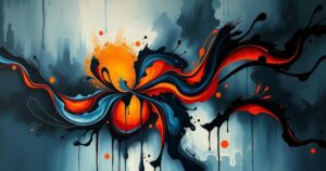 A thought-provoking abstract representation of historical exploration in modern culture.